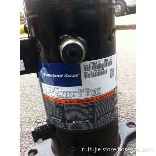 Copeland Hermetic Scroll R407 Compressor (ZF06KQE-TFD-551)